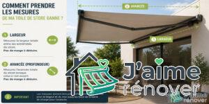Comment mesurer ma toile de store banne sans me tromper