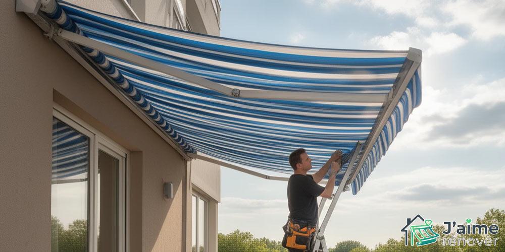 Réussir le changement de toile de store banne