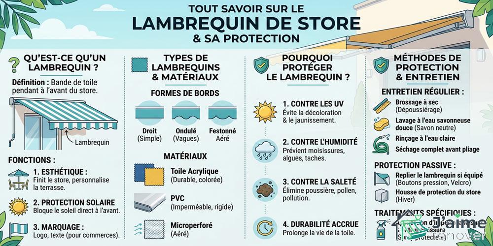 Tout savoir sur le lambrequin de store et sa protection